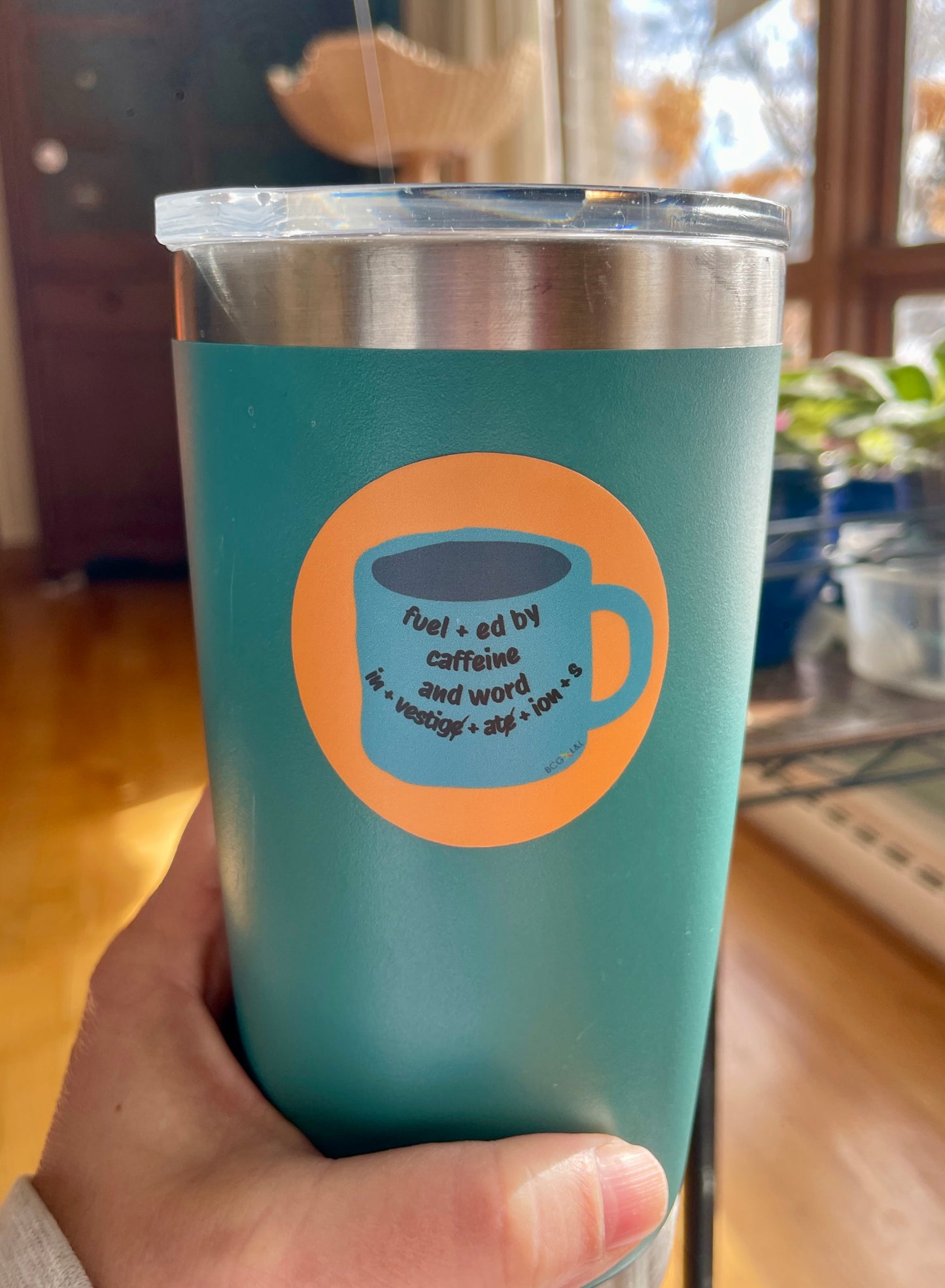 7. Fueled by caffeine and word investigations
