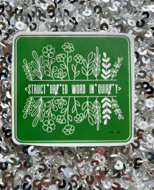 Sale: Structured Word Inquiry Flowers Up and Down