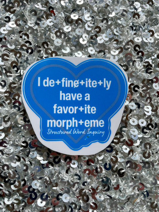 Sale: I Definitely Have a Favorite Morpheme