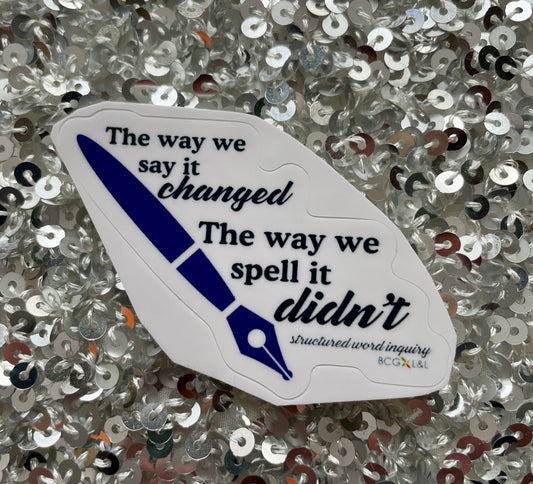 Sale: The Way We Say It Changed, The Way We Spell It Didn't